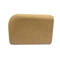 Mandella noir personnalisé briques de yoga demi-lune haute densité blocs arqués en liège naturel durable