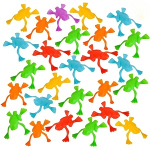 Ranas saltarinas de TPR OEM, juguetes pegajosos y blandos para niños, juguetes novedosos antiestrés para aliviar la ansiedad, juguetes blandos para el estrés, ranas saltarinas - Product Image 1