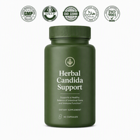 Capsules Détox Premium Candida Cleanse Marque Blanche – Formule Probiotique 3-en-1 à Base de Plantes pour la Santé Intestinale et l'Équilibre du Microbiome