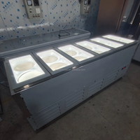 Vitrine réfrigérée pour glaces Pozzetti avec 4/6/8/10/12 barils ou fûts
