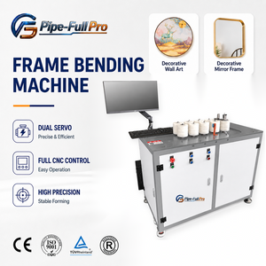 เครื่องดัดมุมโครงอะลูมิเนียม CNC แบบสองทิศทาง พร้อมเซอร์โวคู่และลูกกลิ้งหลายตัว สำหรับกระจก รูปภาพ งานตกแต่งผนัง - Product Image 1