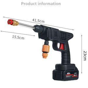 Pistolet de lavage de voiture sans fil, nettoyeur haute pression portable, batterie lithium rechargeable pour voiture, fenêtre, jardin, maison - Product Image 1