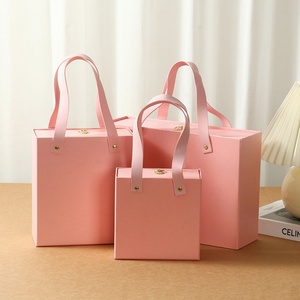 <b>Black</b> <b>Gift</b> <b>Box</b> with Colorful Carry Handle Packaging <b>Gift</b> Sliding <b>Box</b> with Handle logo Cardboard <b>Gift</b> <b>Box</b> for Branding&gifting - Product Image 3