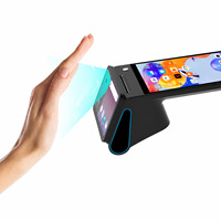 Terminal POS NFC de Doble Pantalla con Reconocimiento de Venas de la Palma de la Mano, Android 14, Escáner de Códigos QR y Impresora Térmica de 58 mm Z150P
