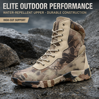 Bottes tactiques imperméables montantes pour hommes, chaussures de randonnée et d'entraînement d'extérieur, chaussures de sécurité robustes professionnelles, vente en gros