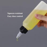 Bouteille en plastique souple PE Ecannal de 100 ml avec bouchon à vis et joint pour parfums, huiles capillaires, adhésifs et encres