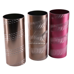 Fournisseur chinois en gros de matériaux de construction, <span class=keywords><strong>barre</strong></span> de tube de coupe en forme de spirale ronde et creuse colorée, profilé en alliage d'aluminium - Product Image 5