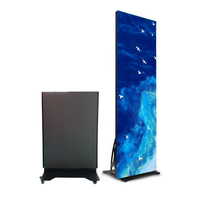Layar Poster LED Lipat P1.25 Baru Rilis, Dapat Disesuaikan, Full Color, WiFi, Signage Digital Indoor, SDK Bisnis Layanan Mandiri