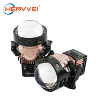 HENVEI Top 10 Liste des ventes: projecteur BILED, coupe double lampe, faisceau haut et bas 75W 6500K pour la mise à niveau des phares de voiture