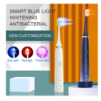 Smart ultrasonic sonic usb detergente per spazzolino elettrico carica usb re Sonic led uv whitening spazzolino elettrico sostenibile