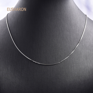 EUSHARON Wholesale 925 Sterling <strong>Silver</strong> Italy <strong>Box</strong> <strong>Chain</strong> for Pendant Necklace - Product Image 4