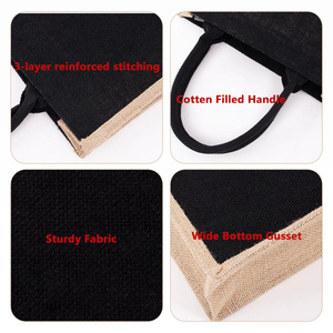 Wholesale <strong>Eco</strong> Customized Mixed Color Jute Shopping Tote Bag Bulk Order OEM Private Label Women Fashion Custom Printed <strong>Log</strong> - Product Image 4