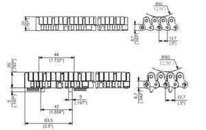Courroie à chaîne droite à rouleaux série 610 - Product Image 2