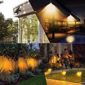 Luces solares al aire libre impermeable IP66 Solar Powered Garden Yard Spot Lights para decoraciones de paisaje al aire libre - Product Image 6