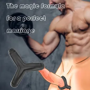 Hot Selling Triple Cock <span class=keywords><strong>Ring</strong></span> Cock Ringe für Paare spielen Verzögerung Ejakulation Männer Sexspielzeug Penis Cock <span class=keywords><strong>Ring</strong></span> - Product Image 4
