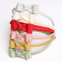 Bandeau à nœud pour fille mignonne printemps été nouvelle mode tissu pour enfants 5.5cm utilisation de fête marque HX emballage personnalisé