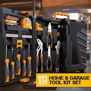 113Piece Hand <b>Tool</b> <b>Set</b> With Hard Case For Home Maintenance - Product Image 1