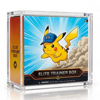 Boîte de protection magnétique en acrylique pour Elite Trainer Box, anti-UV, transparente, pour ETB Booster Bundle et jeux de cartes