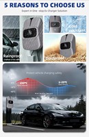 Cargador de Vehículos Eléctricos de 7KW para Montaje en Pared, Estación de Carga Rápida de 32A, Aplicación Inteligente para el Hogar, WIFI, Nueva Protección IP54, Interfaz Tipo 2/Tipo 1/GTB
