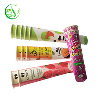 Tube à glace Calippo biodégradable à paroi simple, nouveau design, en gros, pour bâtonnets glacés à presser