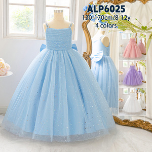 Robes <span class=keywords><strong>de</strong></span> soirée élégantes pour princesses Meiqiai, robes violettes pour anniversaire, robes <span class=keywords><strong>de</strong></span> demoiselle d'honneur pour mariage, robes pour enfants et adolescentes ALP6025 - Product Image 3