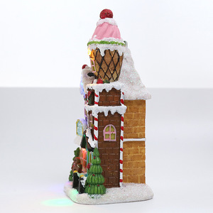 <span class=keywords><strong>Casetta</strong></span> di natale con decorazione in resina leggera decorazione in resina ornamento artigianale decorazione regalo di marzapane casa - Product Image 2