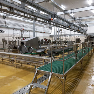 Support de suspension en acier inoxydable pour abattoir intégré avec système de rail de guidage pour carcasses de moutons et <span class=keywords><strong>agneaux</strong></span>, crochets à viande - Product Image 6