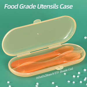 Boîte à couverts SUNSHING de qualité alimentaire, étui portable pour cuillère et fourchette, boîte à couverts pour nouveau-né en PP, boîte à cuillère pour bébé, idéal pour les voyages - Product Image 2