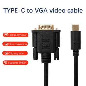 Vente <span class=keywords><strong>en</strong></span> <span class=keywords><strong>gros</strong></span> câble <span class=keywords><strong>adaptateur</strong></span> USB type-c vers VGA haute compatibilité 1.8m 1920X1080P pour projecteur de <span class=keywords><strong>bureau</strong></span>/maison - Product Image 3