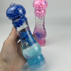 Vente en gros de jouets slime au design simple, à haute transmission, avec texture extra-extensible et transparente, et boule en mousse - Product Image 4