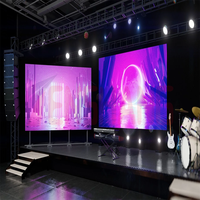 Panel Display Tv Led Digital, presentasi cerdas tahan air layar datar portabel menampilkan iklan Studio latar belakang panggung
