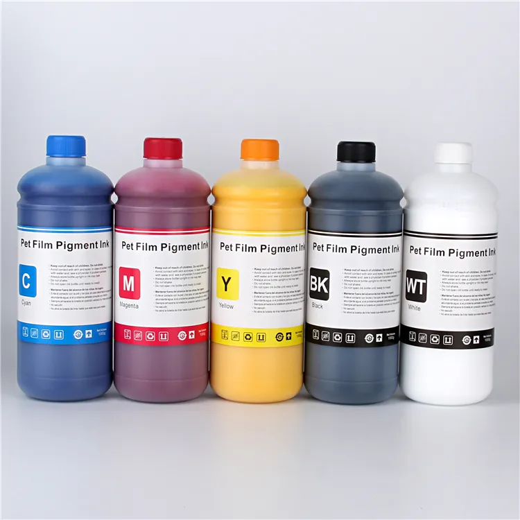 Buen precio, inyección de tinta Digital resistente al agua, pigmento de transferencia de calor a base de agua, película de plástico para mascotas, tinta Dtf para Epson L1800