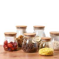 Apothekersglazen pot met brede opening, cilindrisch, grote capaciteit, voor pasta, noten, fruit, huishoudelijk gebruik, keukenopbergruimte