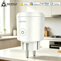 Enchufe Inteligente WiFi de Fábrica con Enchufe Europeo de 16A, Temporizador de Programación, Monitoreo de Energía, Compatible con Alexa, Google Home y HomeKit