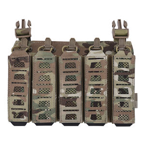 SINAIRSOFT Bolsa Táctica para Cargador de 9mm con Gancho y Bucle y Correas Elásticas de Retención para Accesorios de Chaleco y Pechera - Product Image 1