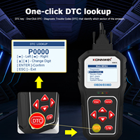 Analyseur de moteur KW818 avec logo personnalisé disponible, scanner OBD2, outil de diagnostic, lecteur de code automobile