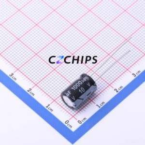 Condensador Electrolítico de Aluminio de Montaje Pasante KM1A102M0812, D8xL12mm, 1000uF, 20%, 10V, 360mA-120kHz - Product Image 1