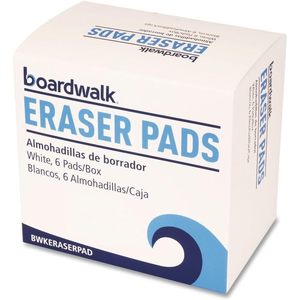 Boardwalk 96157-M-BWK Tampons effaceurs blancs 2,5 po. X 4,5 pouces X 1 In. 6 paquets/carton Catégorie Éponges et tampons à récurer - Product Image 5