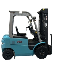 Chariot élévateur électrique 3,5T avec batterie au lithium, chariot élévateur électrique avec hauteur de levage de 4,5 m et mât à 3 sections