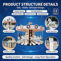 Manège Carrousel 16 Places Prix Usine, Attraction Manège pour Enfants, Certifié CE, à Vendre