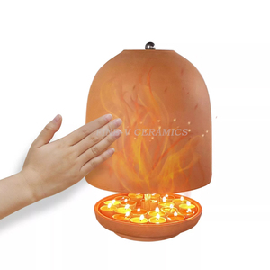 <span class=keywords><strong>Stufa</strong></span> a Tealight Autonoma <span class=keywords><strong>in</strong></span> Terracotta, Lampada Ecologica, Radiatore a Candela, Vaso per Fiori <span class=keywords><strong>in</strong></span> Argilla - Product Image 1