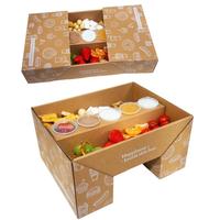 Boîte à rabat en papier coloré pour la vente en gros, idéale pour les fêtes, les chocolats, les plateaux de traiteur et les plateaux de présentation