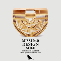 Sac à main artisanal en forme de demi-lune, sacs de plage d'extérieur, sac à main tressé pour femmes
