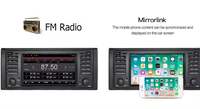 Android13 pour BMW E39 M5 Série 5 1997-2003 Lecteur multimédia de voiture Radio CarPlay AUTO SWC Navigation GPS Radio stéréo Bluetooth