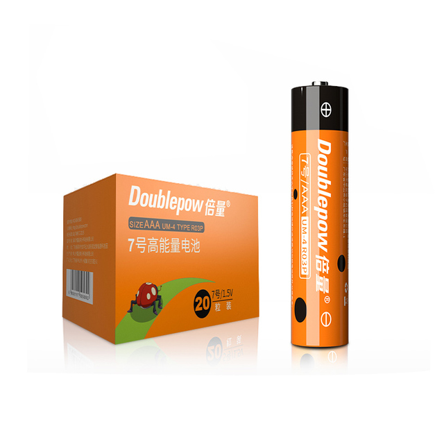 Customized Logo 1.5V R03P AAA UM4 R03 Size Heavy Duty Dry Zinc Carbon Battery for Kids Toys