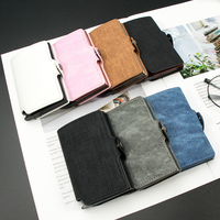 Dompet Kartu Pop Up CASEKEY Warna Hitam Tombol Samping Pink Anti RFID Berbahan Aluminium