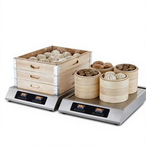 Electric Commercial Stainless Steel <b>Food</b> <b>Warmer</b> With Digital Display For <b>Buffet</b> Steaming Buns And Dimsum - Product Image 1