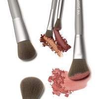 Ensemble de 7 pinceaux de maquillage professionnels YM personnalisables de haute qualité pour le visage, en poils synthétiques durables, pour anticernes et sourcils