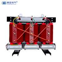 Transformator Kering Tipe Resin Cor Dyn11/Yyn0 Tiga Fasa 50kVA 10kV 11kV Khusus Komersial Kecil Pengbian SCB11/SCB10 AF/AN