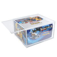 Boîte de rangement pour cartes Pokémon TCG en plexiglas, boîte de présentation personnalisée, étui en acrylique